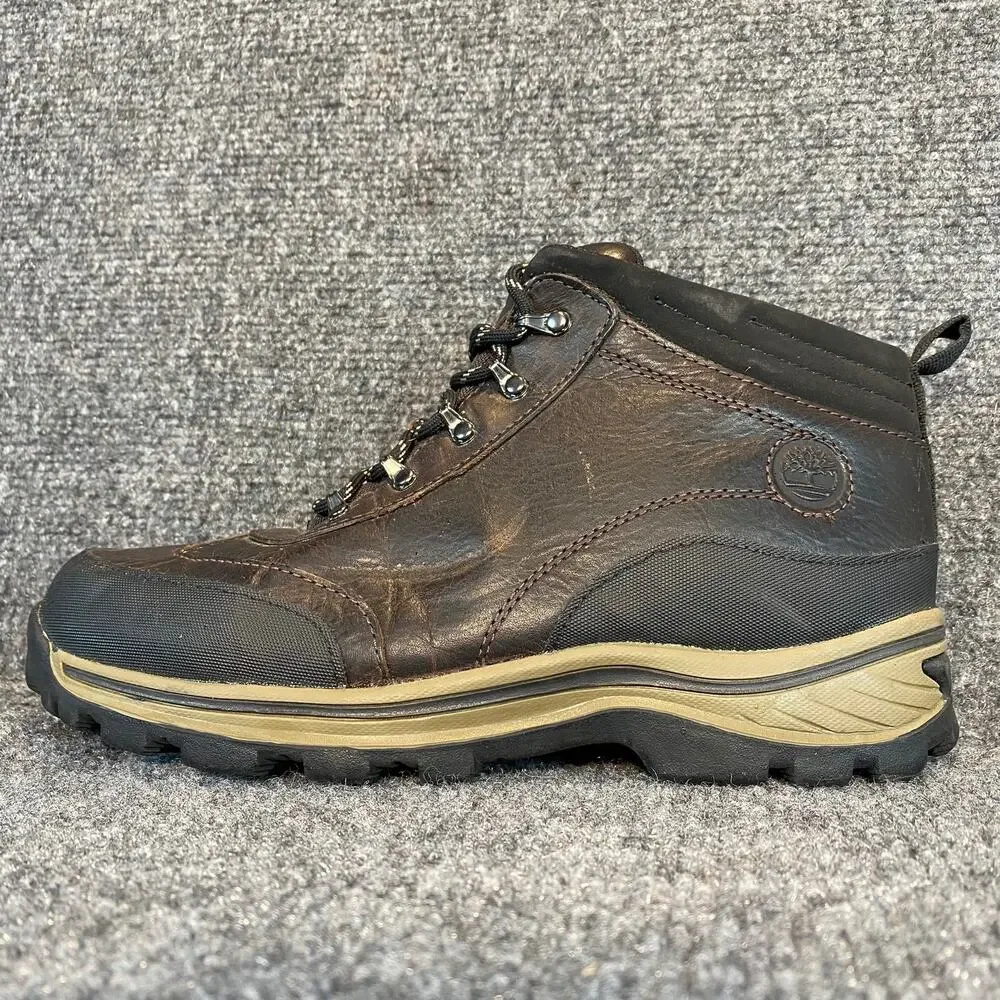 Timberland Brown Leather Waterproof Boots Ankle Lace Up Hiking Shoes 6.5